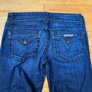 HUDSON Womens Jeans Boot Cut Stretch size 29 Style# W170DHA Flap Pockets